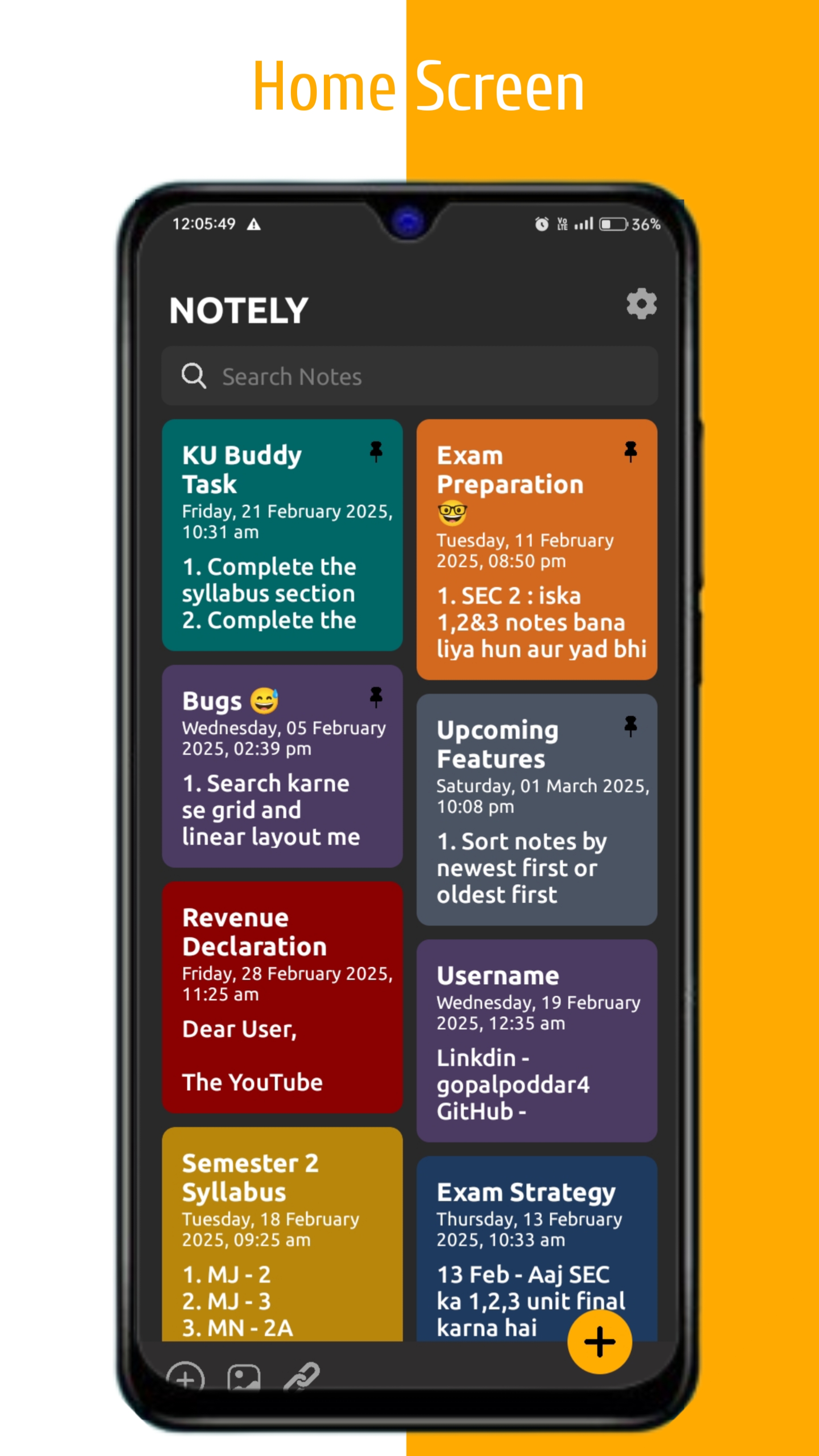 Notely App Screenshot 2
