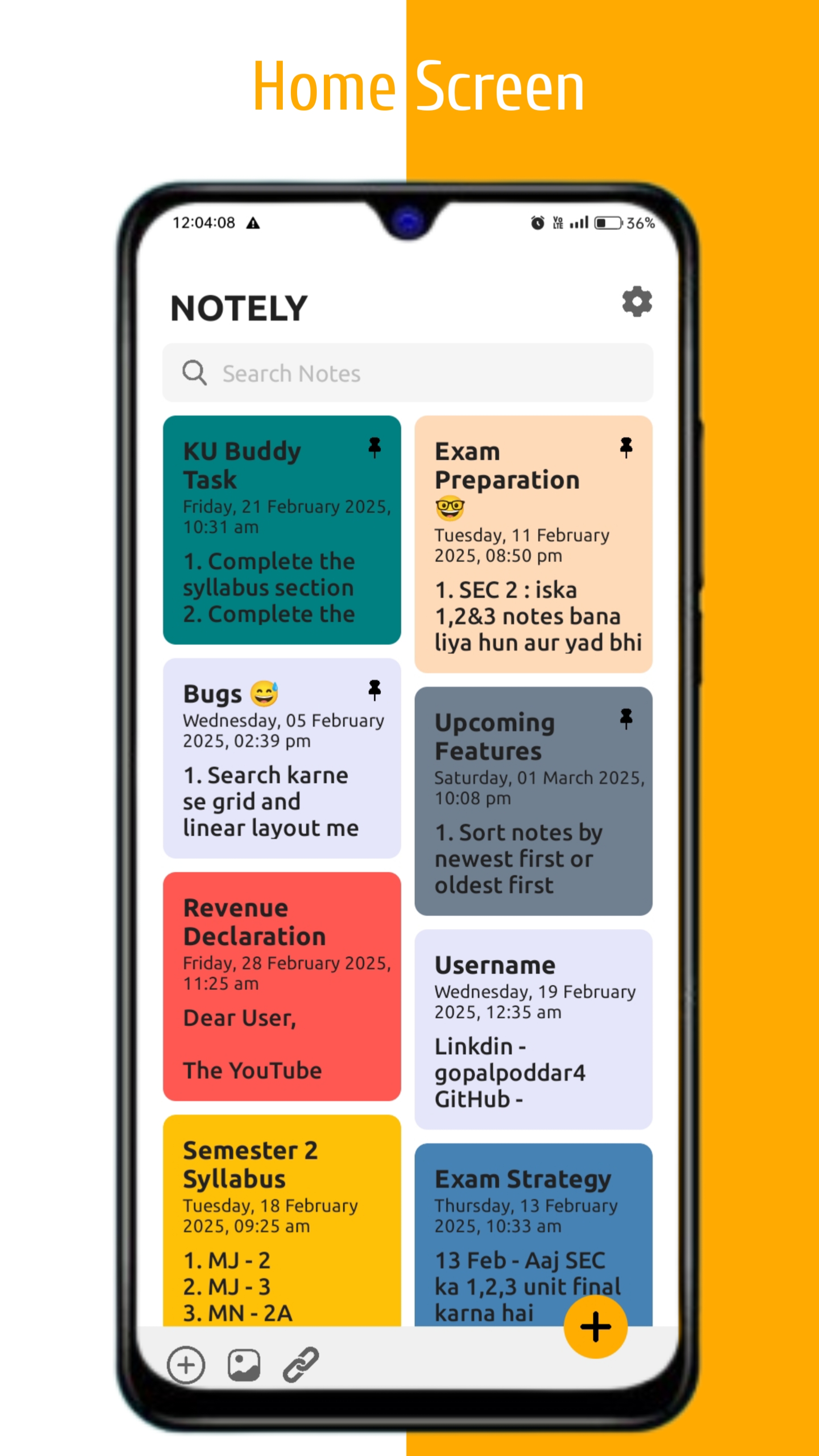 Notely App Screenshot 1